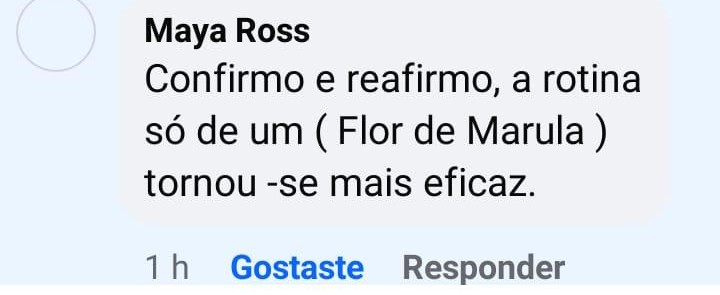 Depoimento de cliente Flor de Marula